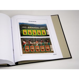 Supplement year: 2012 - Belgium - sheets for Miniature-sheets (1d), nr's: 212-V1-V8 (8 pcs.) - Davo, DeLuxe preprint sheets