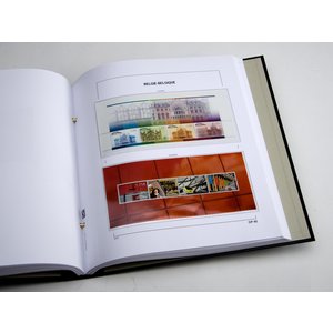 Supplement year: 2010 - Belgium - sheets for Service and postage stamps, Booklets, Railways, nr's: CP42-43 (2 pcs.) - Davo, DeLuxe preprint sheets