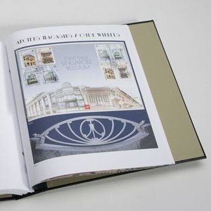 Supplement jaar: 2005 - België - type: DeLuxe - bladen voor Gemeensschappelijke uitgiftes, N°:  -Singapore (2 st.) - Davo (2 Gats)