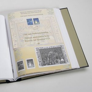 Supplément année: 2002 - Belgique - type: DeLuxe - feuilles pour Émissions communautaires, N°:  -Guldensporenslag (3 pcs.) - Davo (2 Trous)