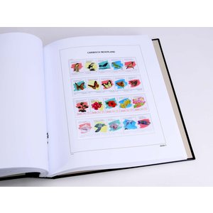 Nachtrag Jahr: 2020 - Karibik Niederlande - Typ: DeLuxe - Blätter für Basisalbum, N°: 2020 1-3, B1-6 (9 Stk.) - Davo (2 Löcher)