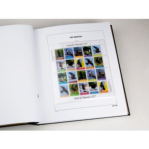 Supplement year: 2017 - Saint Martin - type: DeLuxe - sheets for Basic album, N°: 2017 1-B1, B2, PS1, PS2 (5 pcs.) - Davo (2 Holes)