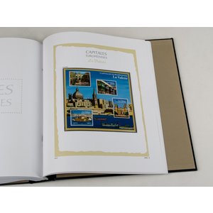 Supplement year: 2017 - European capitals - type: DeLuxe - sheets for Basic album, N°: 2017-1-2017-2 (La Valette) (2 pcs.) - Davo (2 Holes)