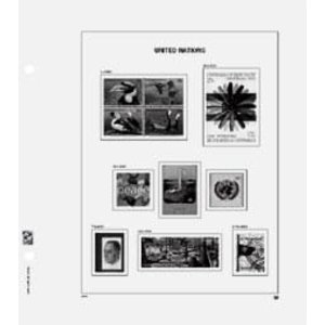 Supplement year: 1999 - U.N.O. New York, Flags - type: DeLuxe - sheets for Basic album, N°: FB45-46 (2 pcs.) - Davo (2 Holes)