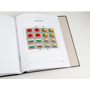 Nachtrag Jahr: 2017 - U.N.O. New York, Flaggen - Typ: DeLuxe - Blätter für Basisalbum, N°: FB52-53 (2 Stk.) - Davo (2 Löcher)