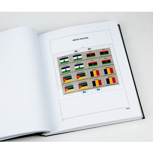 Nachtrag Jahr: 2018 - U.N.O. New York, Flaggen - Typ: DeLuxe - Blätter für Basisalbum, N°: FB54-55 (2 Stk.) - Davo (2 Löcher)