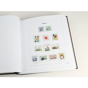 Supplement year: 2015 - Denmark - type: DeLuxe - sheets for Basic album, N°: 142-144, B37-38 (5 pcs.) - Davo (2 Holes)