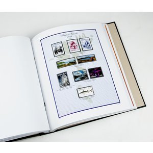 Supplement year: 2018 - Faroe Islands - type: DeLuxe - sheets for Basic album, N°: 119-121, B41 (4 pcs.) - Davo (2 Holes)