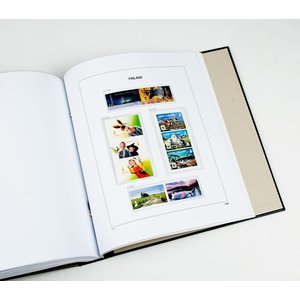 Supplement year: 2018 - Finland - type: DeLuxe - sheets for Basic album, N°: 139-141, B68-69, H58-60 (8 pcs.) - Davo (2 Holes)