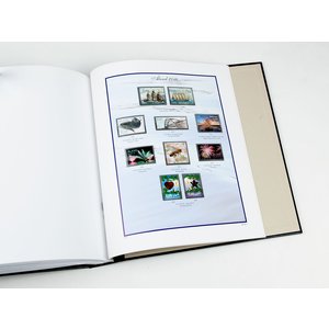 Nachtrag Jahr: 2018 - Åland (inkl. Frama) - Typ: DeLuxe - Blätter für Basisalbum, N°: 2018 Info, 1-B1, H1, F1 (5 Stk.) - Davo (2 Löcher)