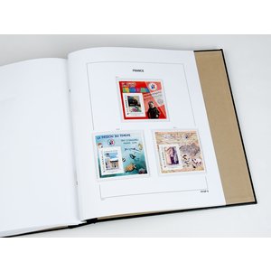 Supplement year: 2018 - France - type: DeLuxe - Zwart, N°: FFAP6- (1 pc.) - Davo (2 Holes)