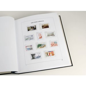 Supplement year: 2015 - st Pierre & Miquelon  - type: DeLuxe - sheets for Basic album, N°: 62-B23-B26 (5 pcs.) - Davo (2 Holes)