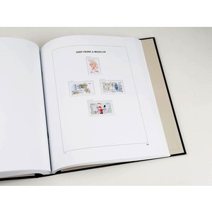 Supplement year: 2016 - st Pierre & Miquelon  - type: DeLuxe - sheets for Basic album, N°: 63-64, B27-B29 (5 pcs.) - Davo (2 Holes)