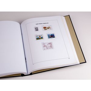 Nachtrag Jahr: 2019 - st Pierre & Miquelon  - Typ: DeLuxe - Blätter für Basisalbum, N°: 69-70, B36-B38 (5 Stk.) - Davo (2 Löcher)