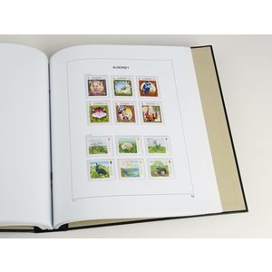 Supplement year: 2015 - Alderney - type: DeLuxe - sheets for Basic album, N°: 52-53, B23-24 (4 pcs.) - Davo (2 Holes)