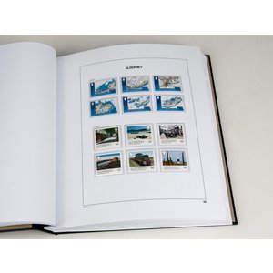 Supplement year: 2017 - Alderney - type: DeLuxe - sheets for Basic album, N°: 56-27, B26 (3 pcs.) - Davo (2 Holes)