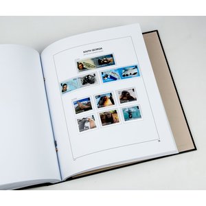 Supplement year: 2018 - Falkland Dependencies (South Georgia & Sandwich Islands) - type: DeLuxe - sheets for Basic album, N°: 76-77, B27 (3 pcs.) - Davo (2 Holes)