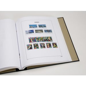 Supplement year: 2015 - Guernsey - type: DeLuxe - sheets for Basic album, N°: G124-127, G55-57 (7 pcs.) - Davo (2 Holes)