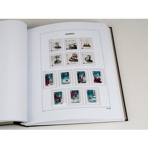 Supplément année: 2017 - Guernsey - type: DeLuxe - feuilles pour Album de base, N°: G132-G136, GB61-63 (8 pcs.) - Davo (2 Trous)