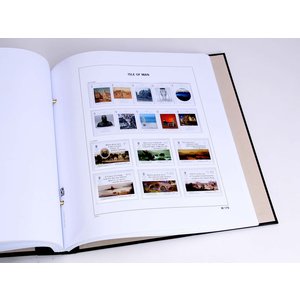 Supplement year: 2020 - Isle of Man - type: DeLuxe - sheets for Basic album, N°: M178-185, M2020-B1-2 (incl. D1 map), PG6-7 (12 pcs.) - Davo (2 Holes)