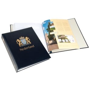 Album - Bbeaux Pays-Bas illustrés, Période 2017-2019 - Partie   II - type DeLuxe - feuilles et boite de protection - Bleu - Davo (2 Trous)