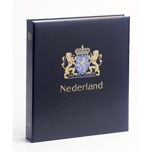 Album -   Nederland - zonder nummer - type DeLuxe - incl. cassette en zonder bladen - Blauw - Davo (2 Gats)