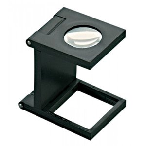 Dradenteller, Vergrotings factor 10x, Lensdiameter van Ø 12 mm.