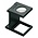 Linen Tester, Magnification factor 10x, Lens diameter Ø 12 mm - dim. open: 40 x 25 x 28 mm. ■ per  pc.