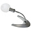 Standing magnifier with flexible arm, Magnification factor 2x / 6x, Lens diameter Ø 90 mm.