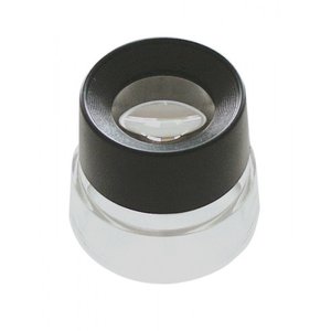 Standlupe, Vergrößerungsfaktor 10x, Linsendurchmesser Ø 25 mm.
