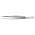 Lindner, Tweezers, Narrow head - Length 120 mm.  Chrome ■ per pc.