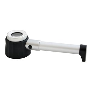 Loupe à poser, avec échelles de mesure, Facteur de grossissement 10x, Diamètre de l'objectif  Ø 30 mm.