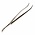 Bended Tweezers, equipped with Spade model Head - Chrome - type: 42 -  dim: 120 mm. ■ per  pc.
