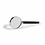 Handle magnifier, Classic model, Magnification factor 3x, Lens diameter Ø 50 mm.