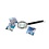 Handle magnifier, Classic model, Magnification factor 3x, Lens diameter Ø 50 mm.
