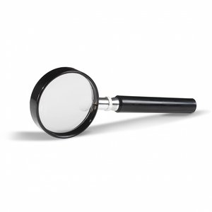 Handle magnifier, Classic model, Magnification factor 3x / 6x, Lens diameter Ø 50 mm.