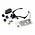 Loupe glasses, model Monokel - 4 different mono lenses and LED lights ■ per set