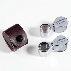 Precision magnifier, Foldable, Magnification factor 10x, Lens diameter Ø 18 mm.