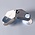 Precision magnifier, Foldable, Magnification factor 10x, Lens diameter Ø 18 mm. - with LED (1x) ■ per  pc.