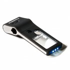 Pocket Multimagnifier (6 functions), Magnification factor  3x / 10x, Lens dimension 30x37 mm. - with LED (4x) and UV 356 nm. - Dim: 39 x 115 x 19 mm. ■ per  pc.