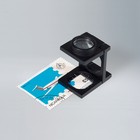 Compte-fils, Facteur de grossissement 10x, Diamètre de l'objectif Ø 14 mm - dim. ouvert: 55 x 42 x 54 mm. ■ par  pc.