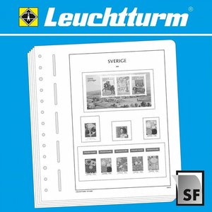 Supplement periode: 2019-2024 - Zweden - bladen voor Basisalbum (29 st.) - Leuchtturm (13 Rings)