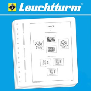 Supplement year: 2019 - France (PRO) - sheets for Adhesive Stamps (2 pcs.) - Leuchtturm (13 Rings)
