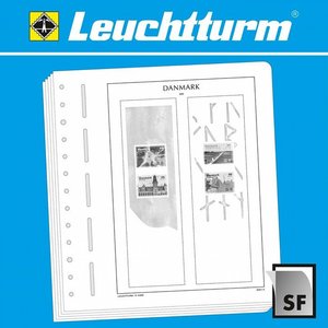 Supplement year: 2020 - Denmark , type: H - Sheets for booklets (2 pcs.) - Leuchtturm,  preprint sheets (champagne colored)