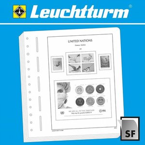 Supplément année: 2020 - O.N.U. Genève - feuilles pour Album de base (5 pcs.) - Leuchtturm (13 Anneaux)