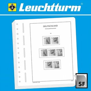 Supplement jaar: 2019 - Duitsland, type: Z - bladen voor Se-Tenant (samenhangende zegels) (2 st.) - Leuchtturm, voordrukbladen (champagnekleurig)