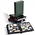 Premium leder, Insteekalbum A4 - 64 bladzijden (zwarte)  9 stroken - incl. cassette - Rood - afm: 240x315x60 ■ per st.