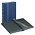 Elegant Nubuck, Einsteckalbum A4 - 60 seiten (schwarzem)  9 Streifen - Blau - Abm: 230x305x58 ■ pro Stk.