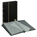 Standaard, Einsteckalbum A4 - 32 seiten (schwarzem)  9 Streifen - Schwarz - Abm: 230x305x33 ■ pro Stk.