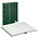 Standaard, Stock album A4 - 64 pages (white with center divider)  10 strips - Green - dim: 230x305x60 ■ per pc.